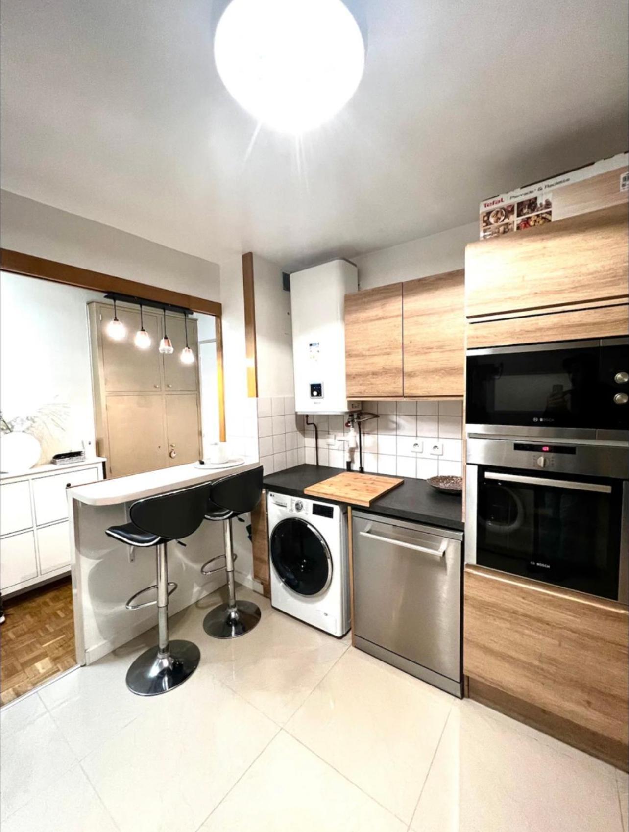 Modern 2 Bedroom Apartment Near Paris Metro, Giant Flat Screen Tv 85 Inches, Balcony, Free Parking Ivry-sur-Seine Eksteriør bilde